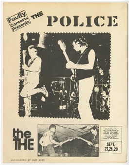 Rare 1979 "The Police" NYC Appearance Handbill (First US Tour)